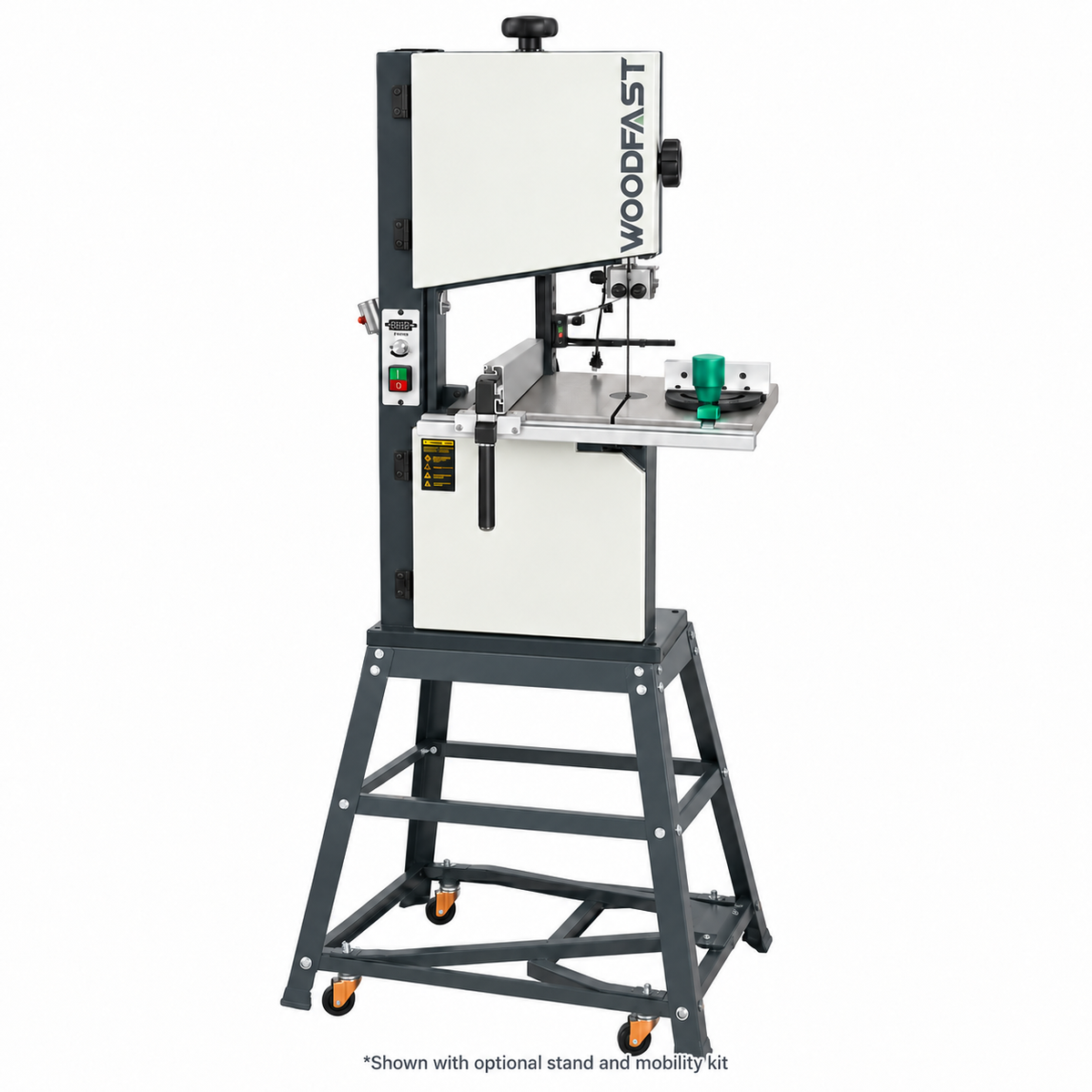 Woodfast 250mm (10") Benchtop Bandsaw 0.5HP 240V BS250C – Variable Speed