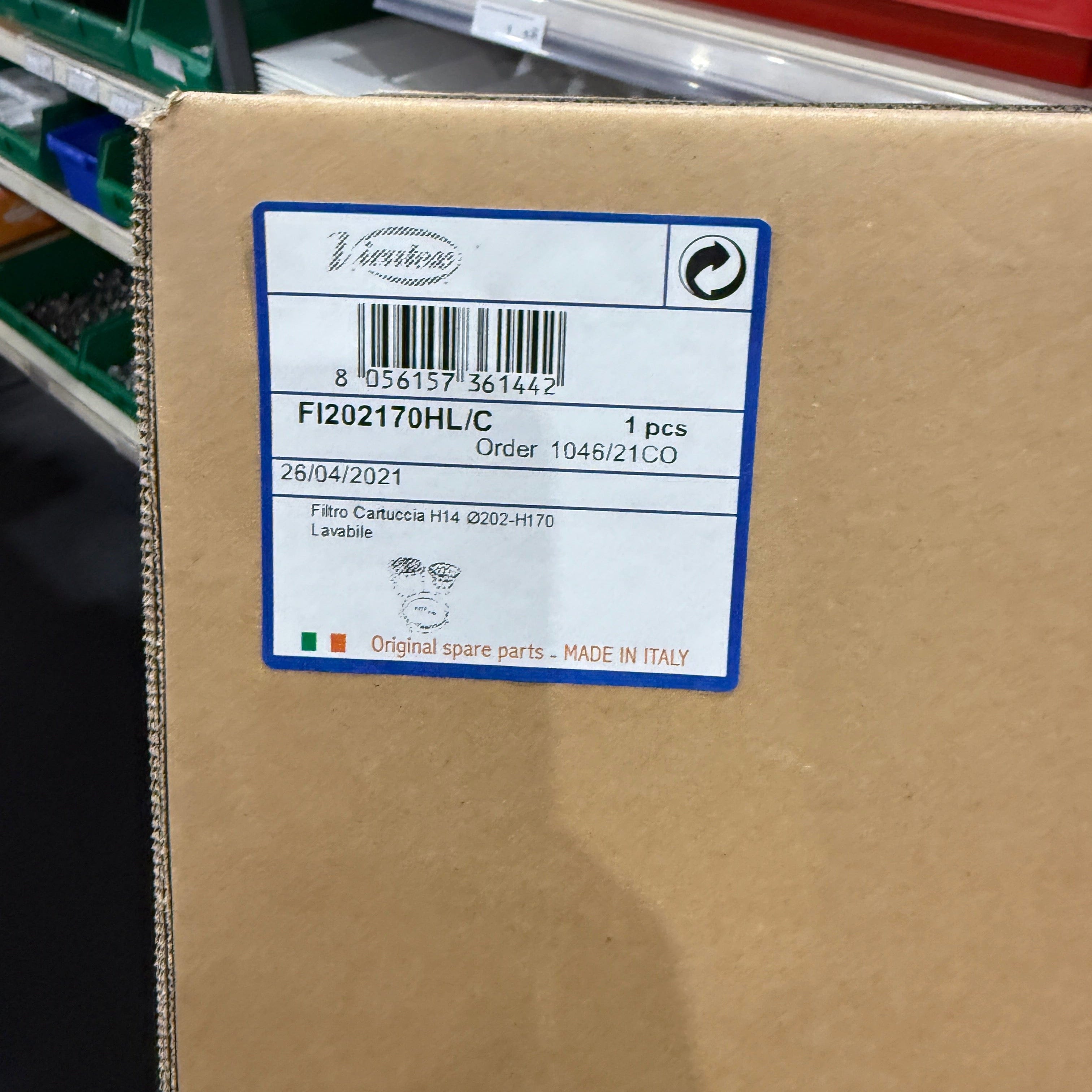 Virutex Conic HEPA Filter Cartridge Ø202 FI202170HL suit ASM582T