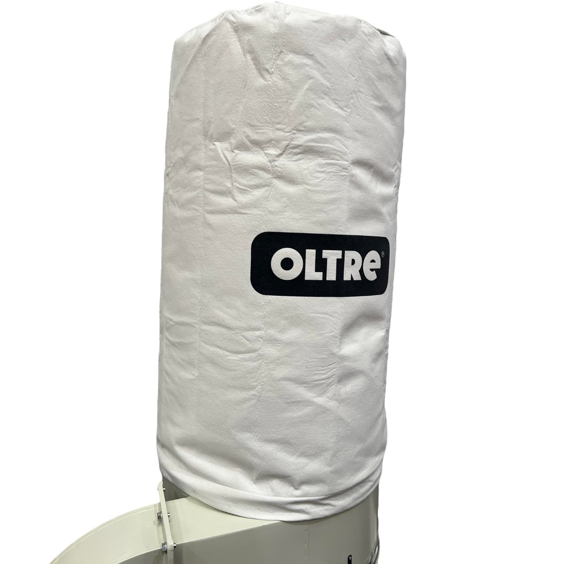 Dust Collector 415V 5HP 2 x Filter Element (2 Needlefelt Top Bags & 2 Plastic Bottom Bags) OT-DC-3800-415 by Oltre