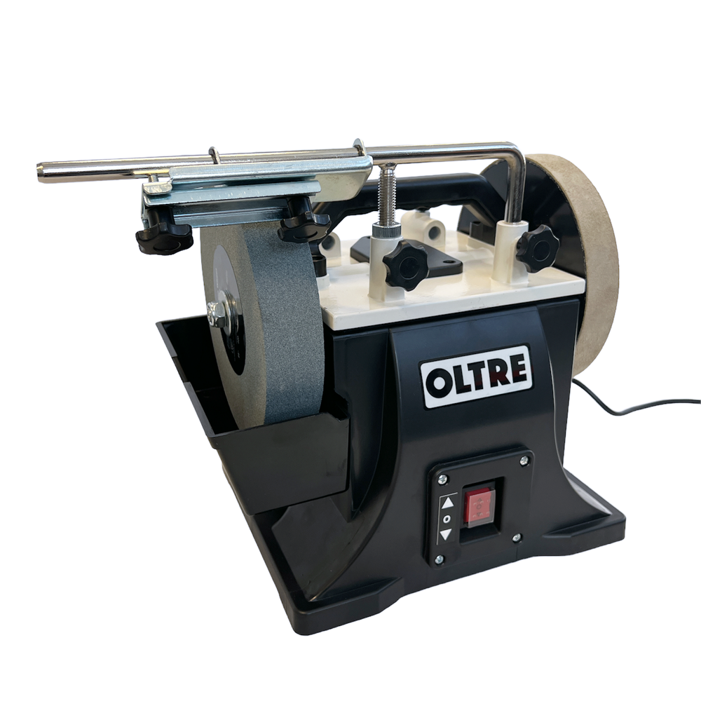 200mm (8") Wet Stone / Water Cooled Sharpener & Buffer OT-WSS-200 by Oltre