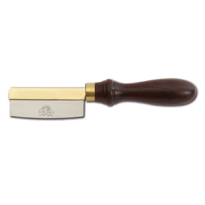 Curved Fine Inlay Saw 75mm (3") 15TPI with Rosewood / Walnut Handle and Brass Backed Blade by Pax