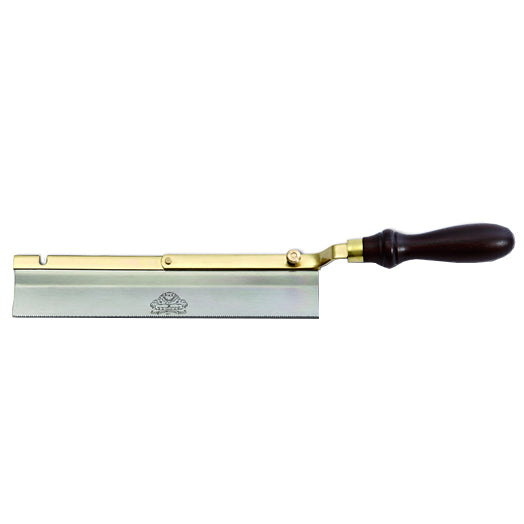 250mm (10") 20TPI Reversible Gents Saw with Brass Back and Rosewood Handle by Pax