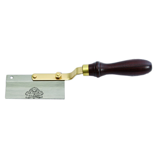 100mm (4") 20TPI Mini Reversible Gents Saw with Brass Backed Blade and Rosewood Handle by Pax