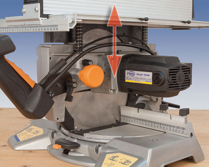 300mm Tiltable Mitre Saw with Upper Table TM33W by Virutex