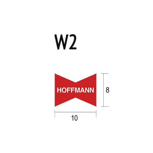 W2 (8mm x 10mm) x 14mm Brown Hoffmann Style Dovetail Keys W9202500 (1000Pce) by Deltaaks Pimo Fen-Is