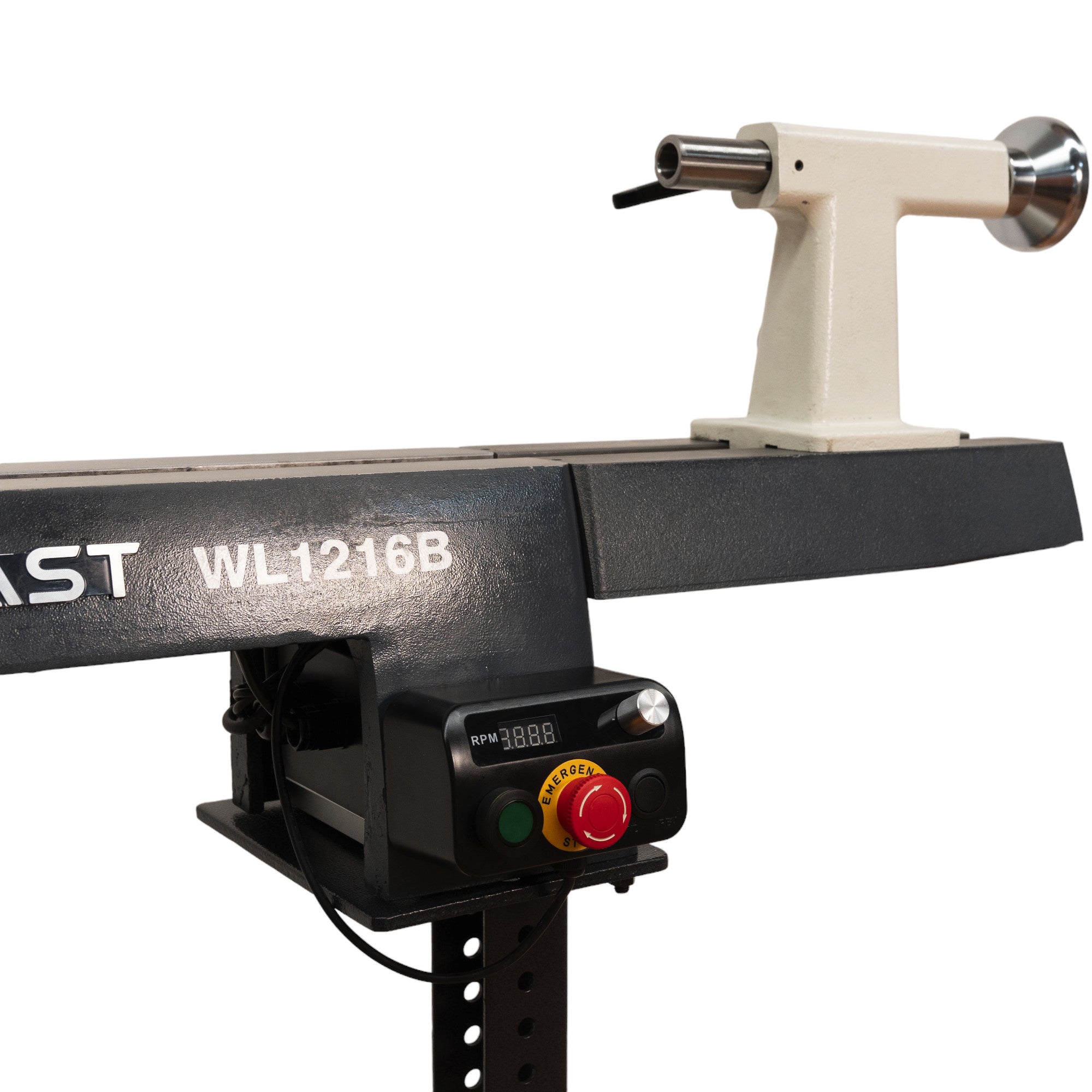 305mm (12") Swing x 419mm (16-1/2") Between Centres 0.75HP Mini Wood Lathe WL1216B by Woodfast