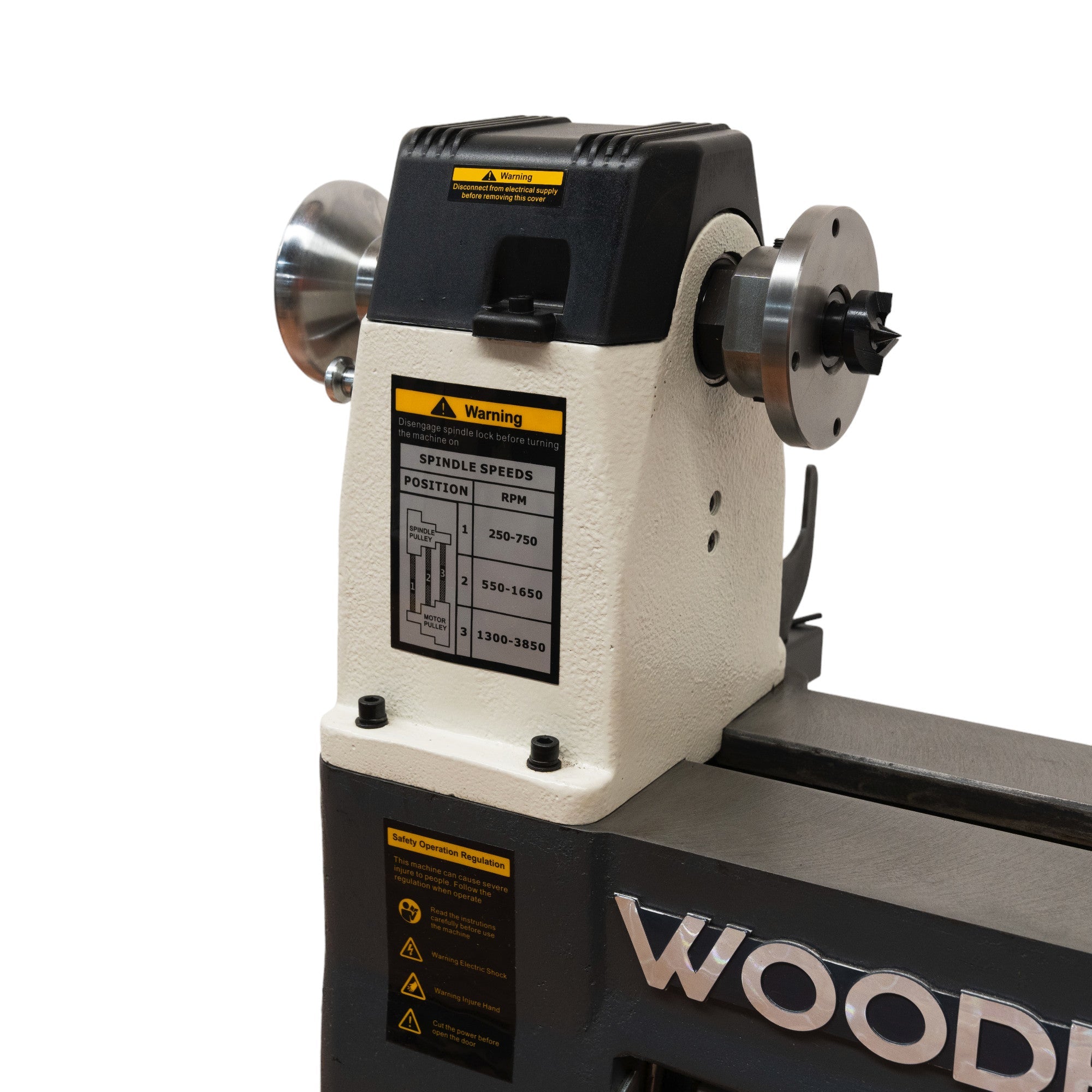 318mm (12") Swing x 508mm (20") Between Centres 0.75HP 240V Super Heavy Wood Lathe WL1220A by Woodfast