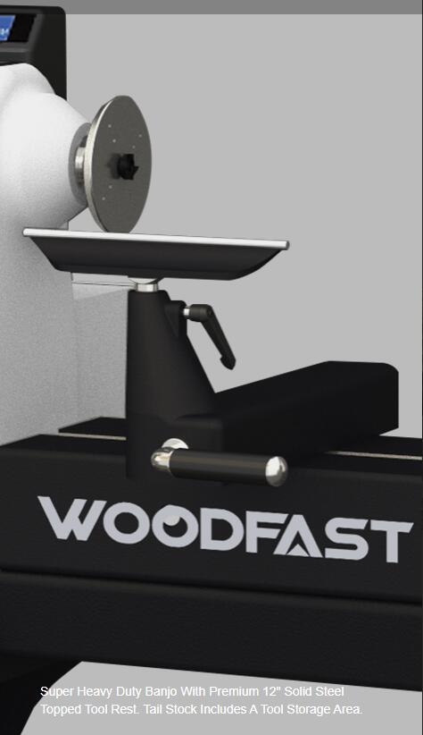 762mm (30") Swing x 1060mm (40") Between Centres Super Heavy Duty Wood Lathe 3HP  WL3040A by Woodfast
