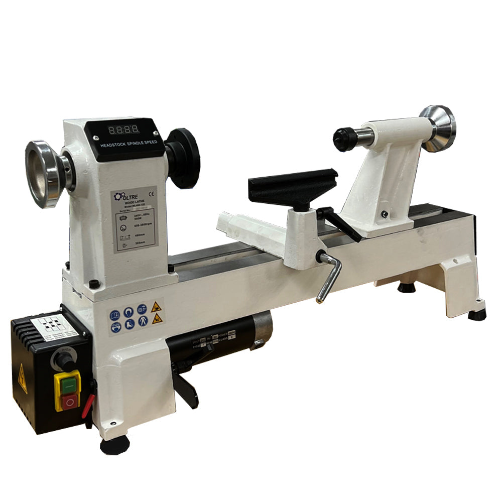 460mm (18") x 305mm (12") Woodturning Midi Economy Bench Lathe with Variable Speed 0.75HP 240V WL460-12D by Oltre
