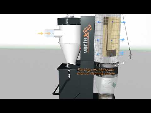 Vortex Extractor Alfarimini Industrial Cyclone Dust Collector / Extractor 3HP 415V Vort