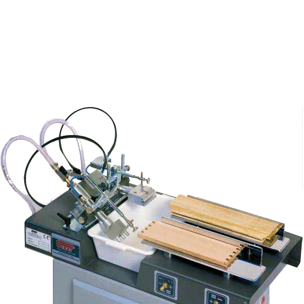 Semi Automatic Glue Spreading Machine with Two Heads for Profiles and Joints 9033 by Pizzi