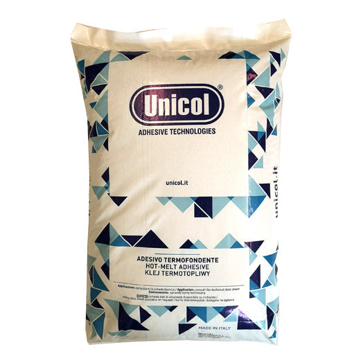 20kg EVA Hot Melt Adhesive Pellets Unfilled in Translucent UNIBORD 625 by Unicol